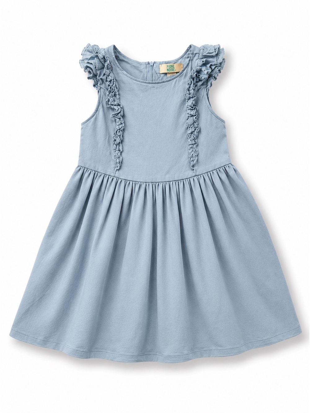 Pique Nique Girls Blue Ruffle Dress Size 8